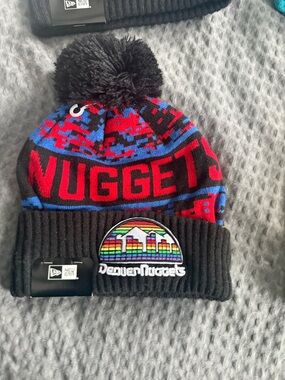 New Era Denver Nuggets Kids Beanie - Black/Red/Blue